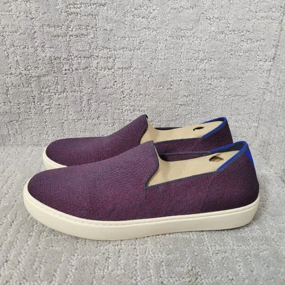 Rothy's The Sneaker Fig Python Purple Slip On Shoes Women’s Size US 7.5 9.5
